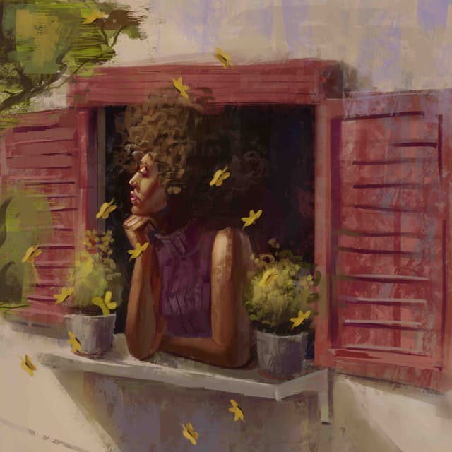 window-girl